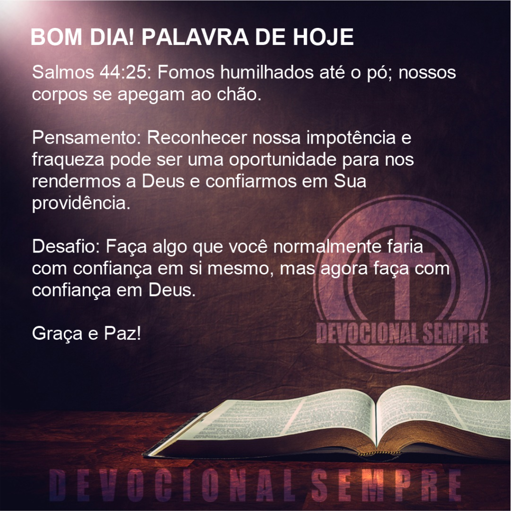 Humilhados até o Pó