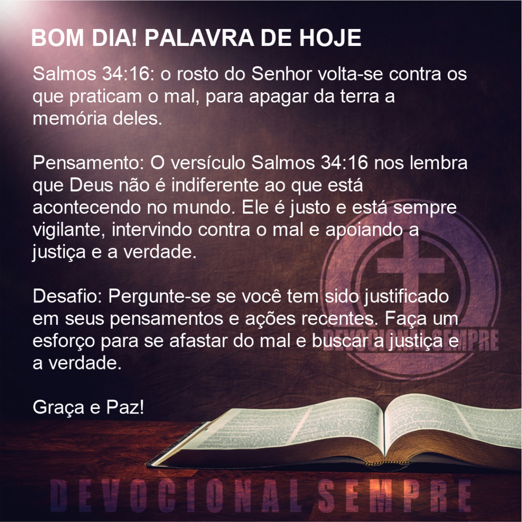 O Rosto de Deus Contra o Mal