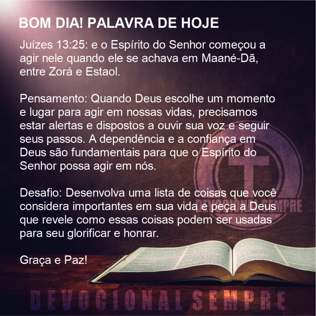 O Espírito do Senhor em ação