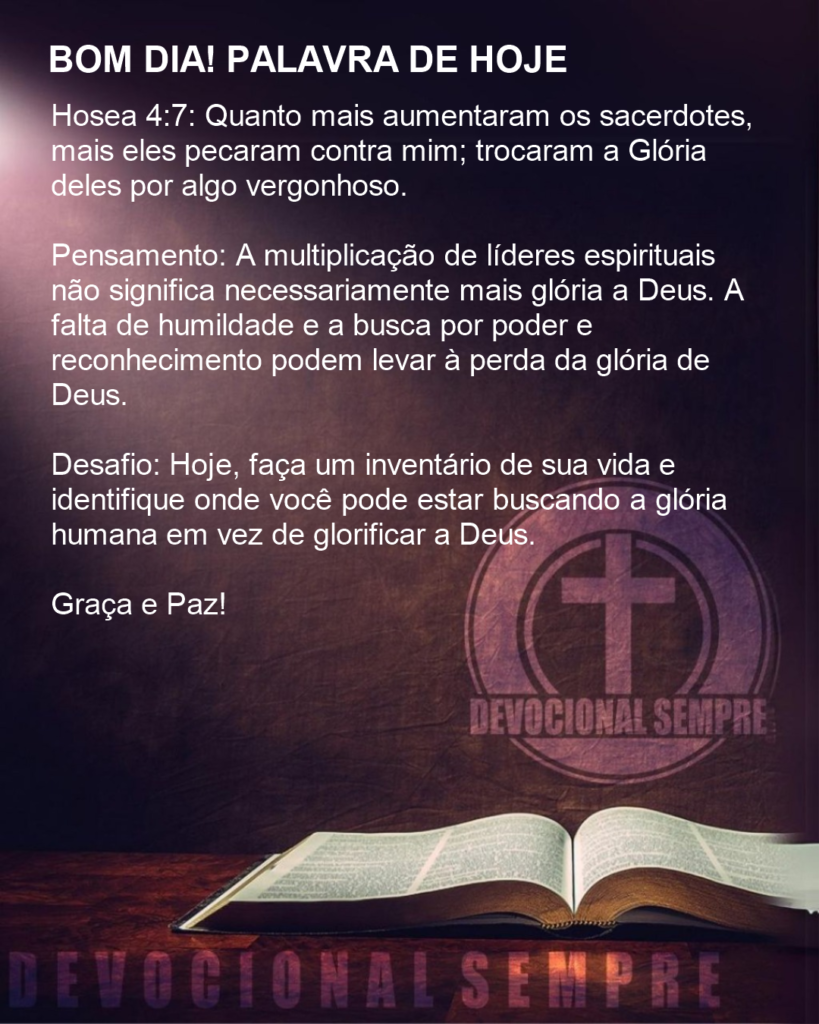 Gloria Trocada por Vergonha