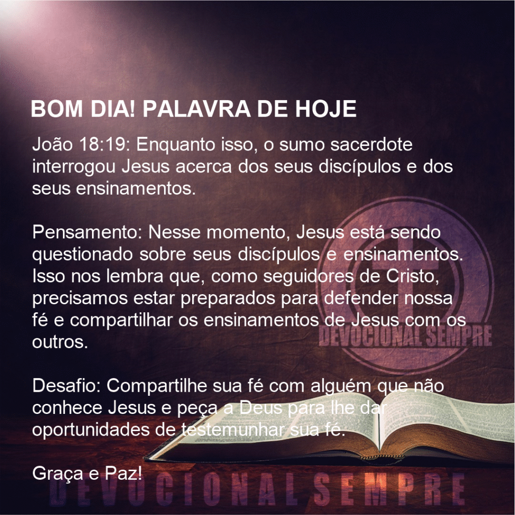 Interrogado sobre os Discípulos
