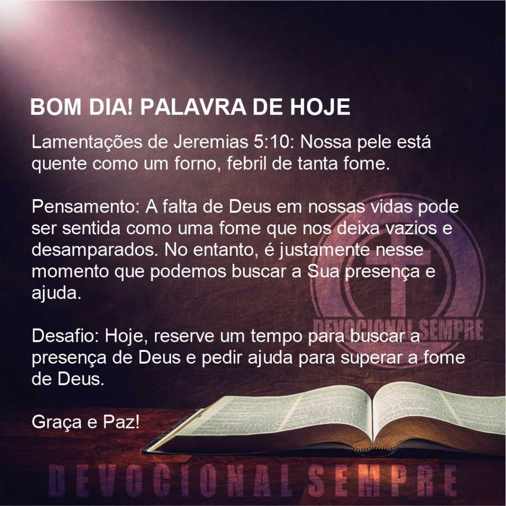Fome de Deus