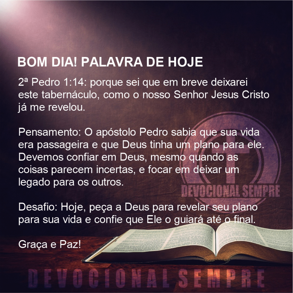 O tempo é breve, Senhor!