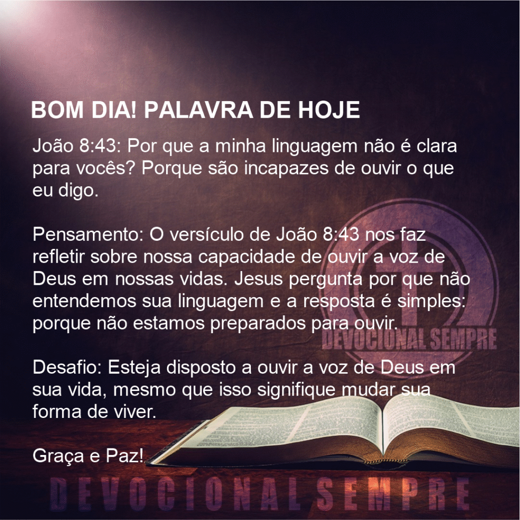 Ouvir a Voz de Deus