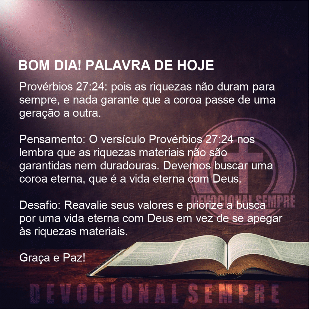 Riquezas que não duram