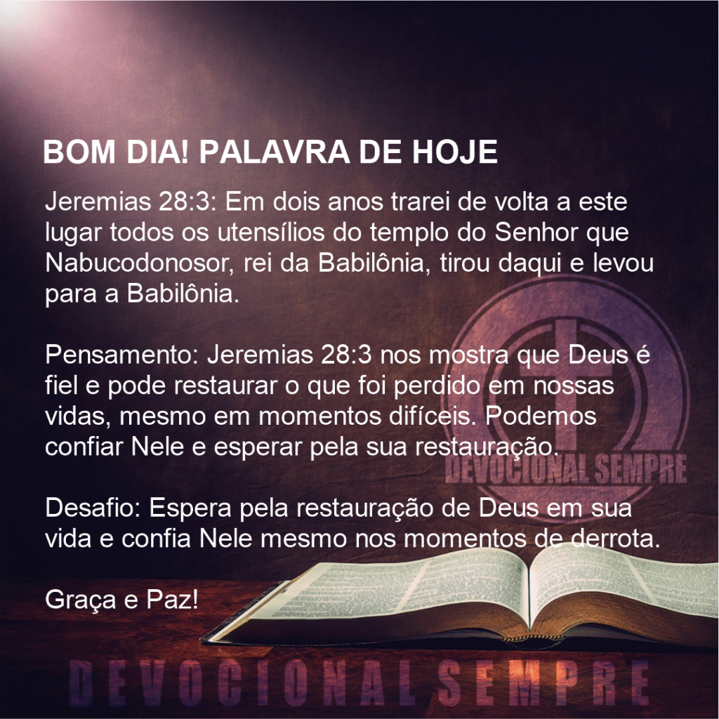Restauração em dois anos