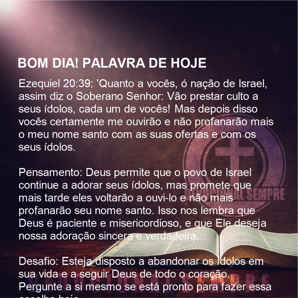 Abandone os ídolos e encontre Deus