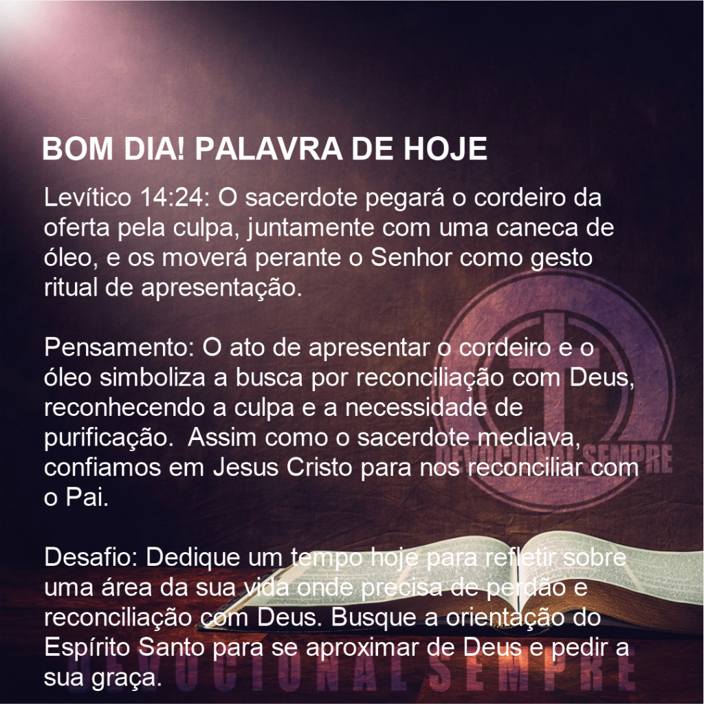 A Oferta Ritual de Reconciliação