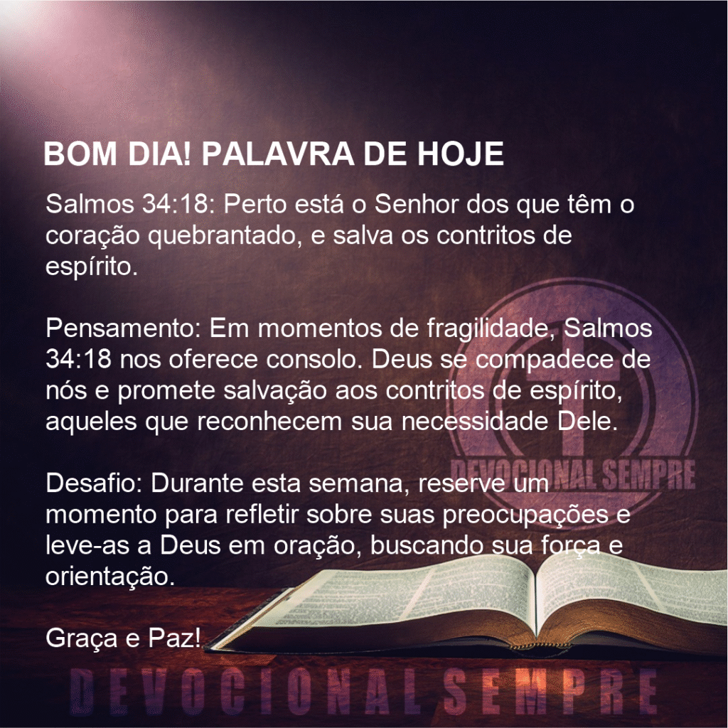 O Conforto Próximo de Deus