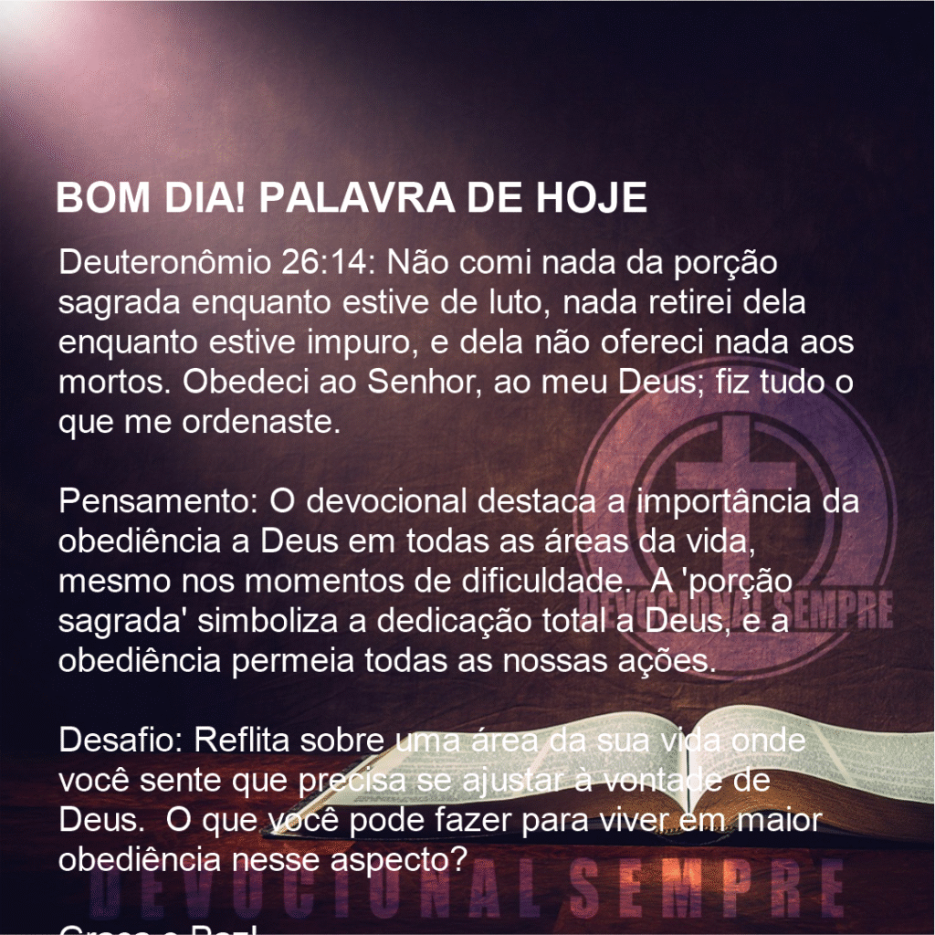 Obediência em Devoção