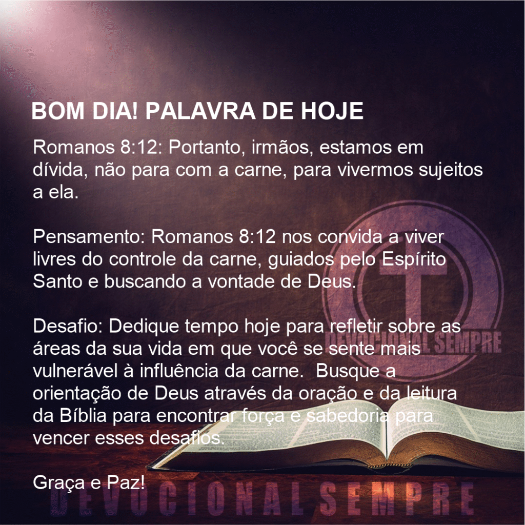 Livrando-se da Subjugação à Carne