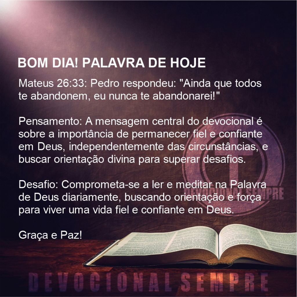 Fidelidade em Tempos Difíceis