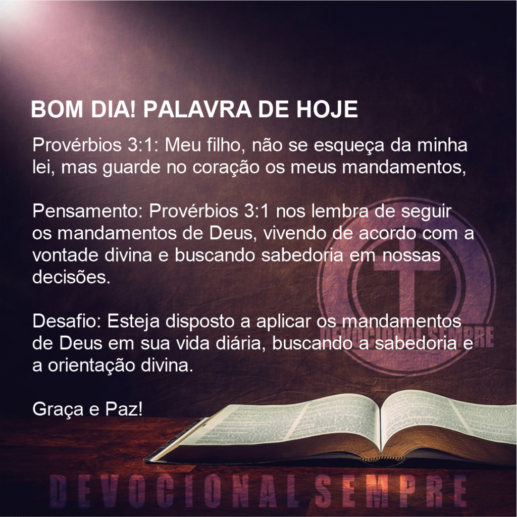 Guarde os Mandamentos