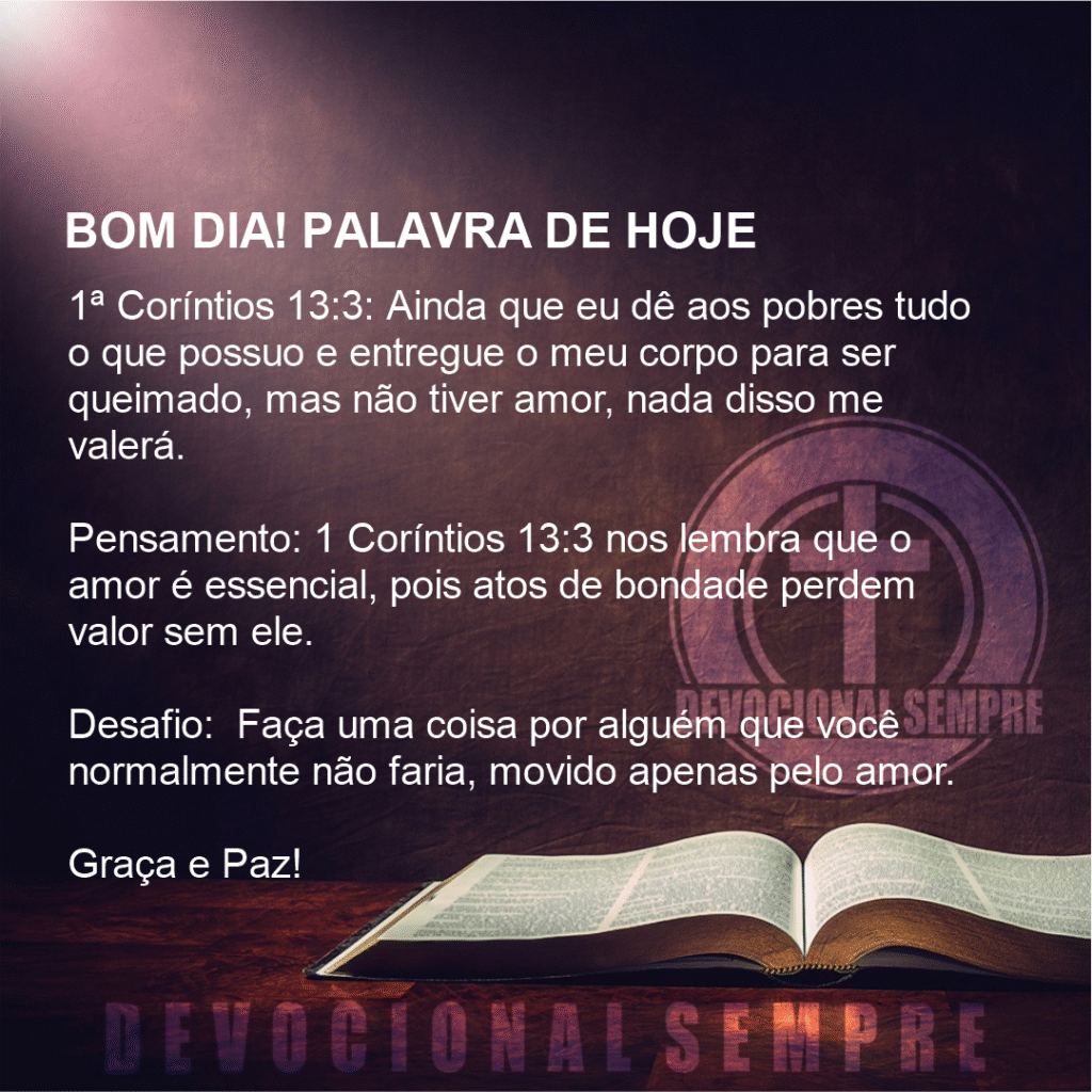 O Amor: O Maior Legado