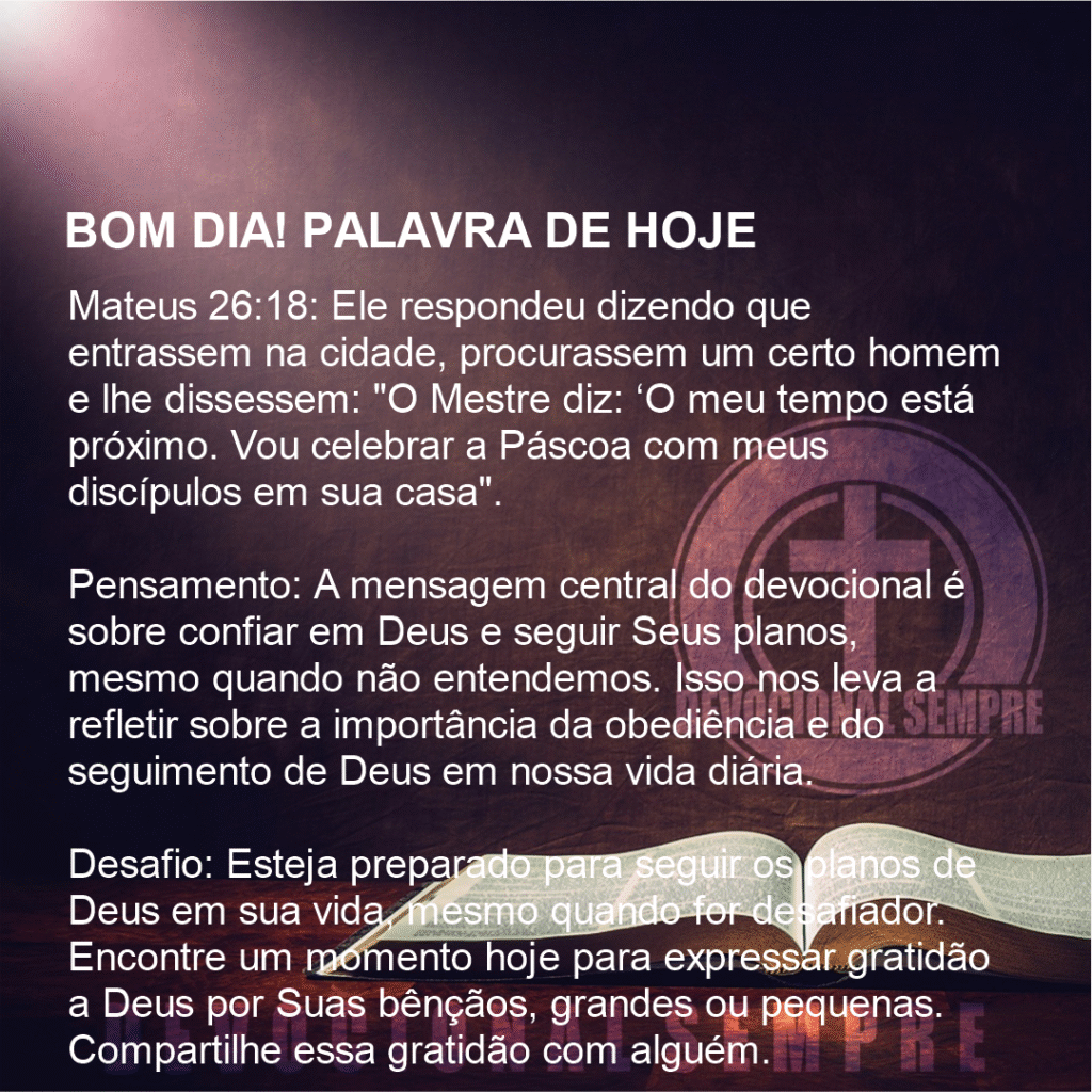 Preparação para a Páscoa