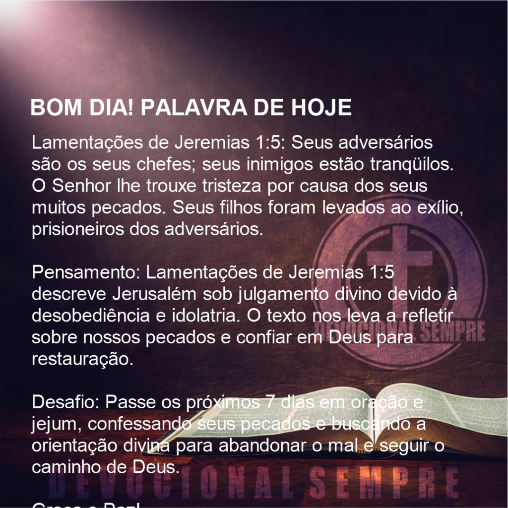 Adversários e Sofrimento