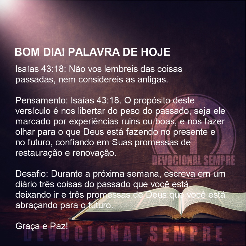 Esquecendo o Passado