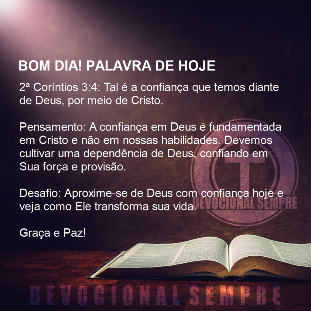 Confiança em Cristo