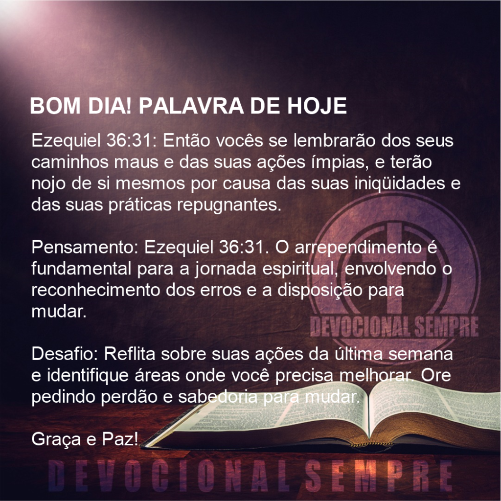 Reflexão e Arrependimento