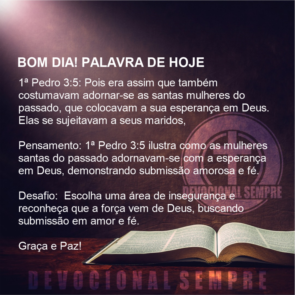 Esperança em Deus: Submissão e Fé