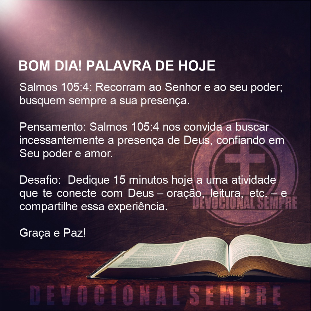 Busque a Presença Divina