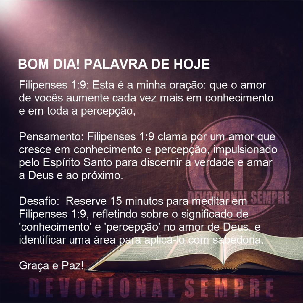 Amor que Cresce em Sabedoria