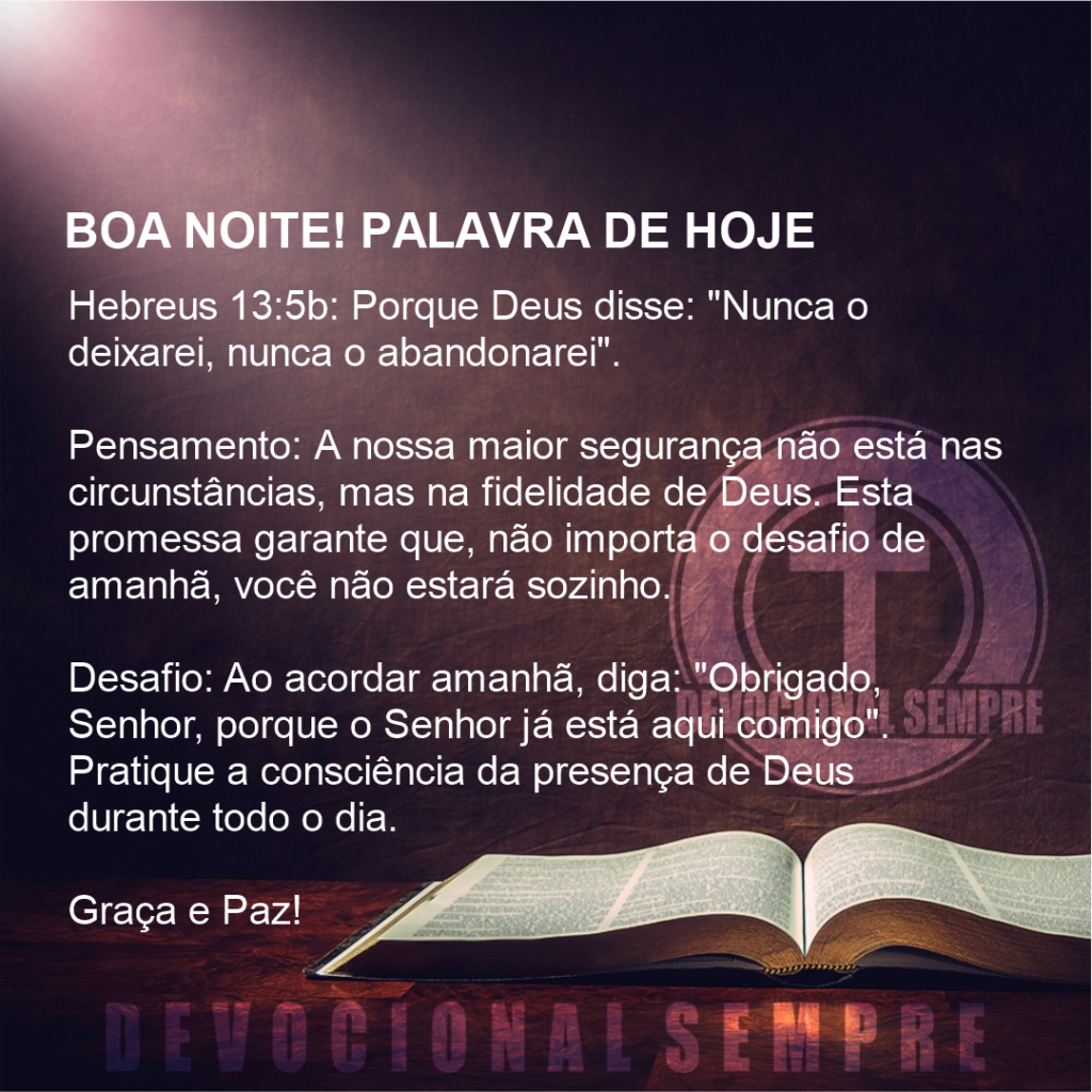 A Promessa da Presença