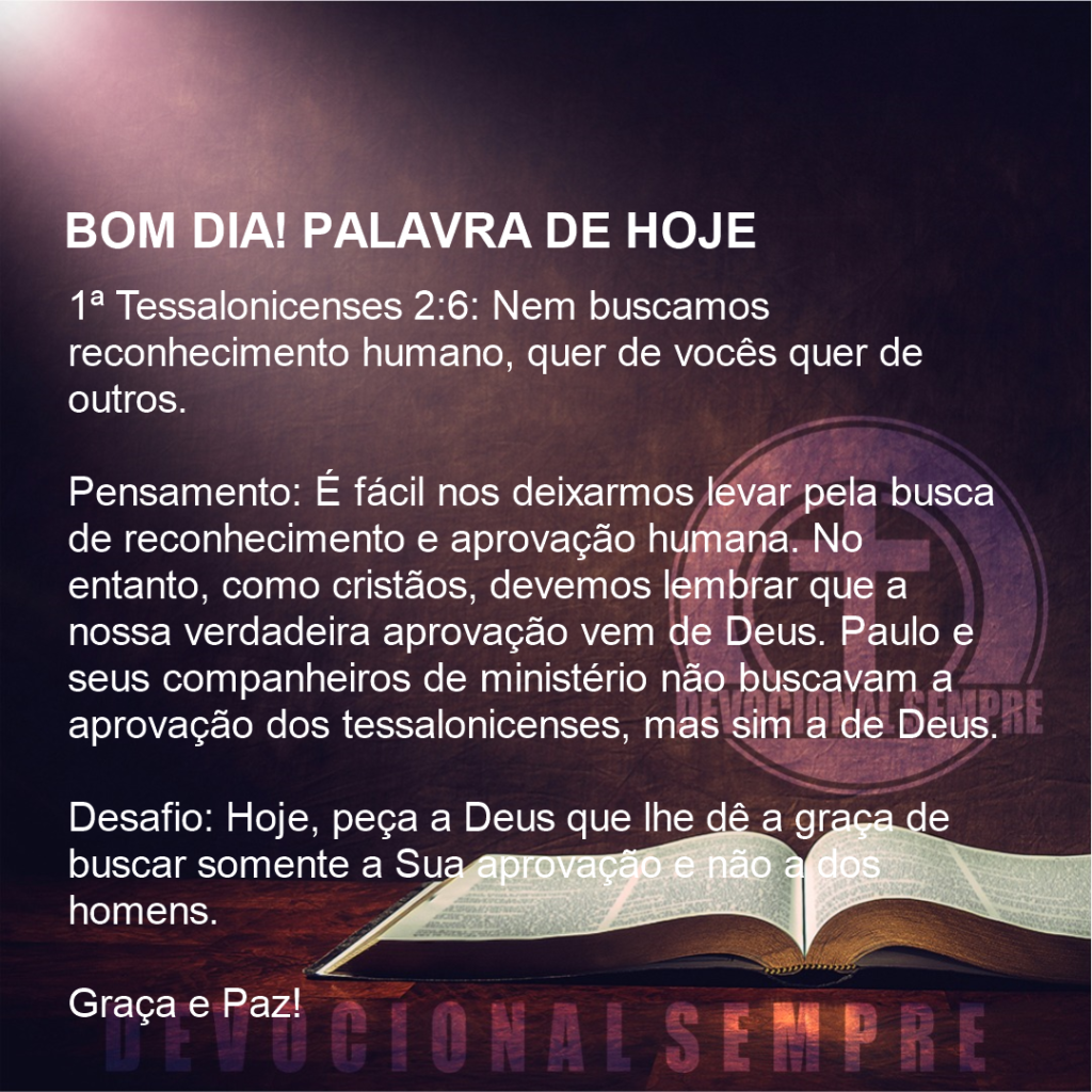 Buscando a Aprovação de Deus