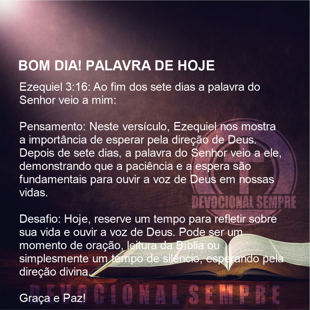 Ouvindo a Voz de Deus