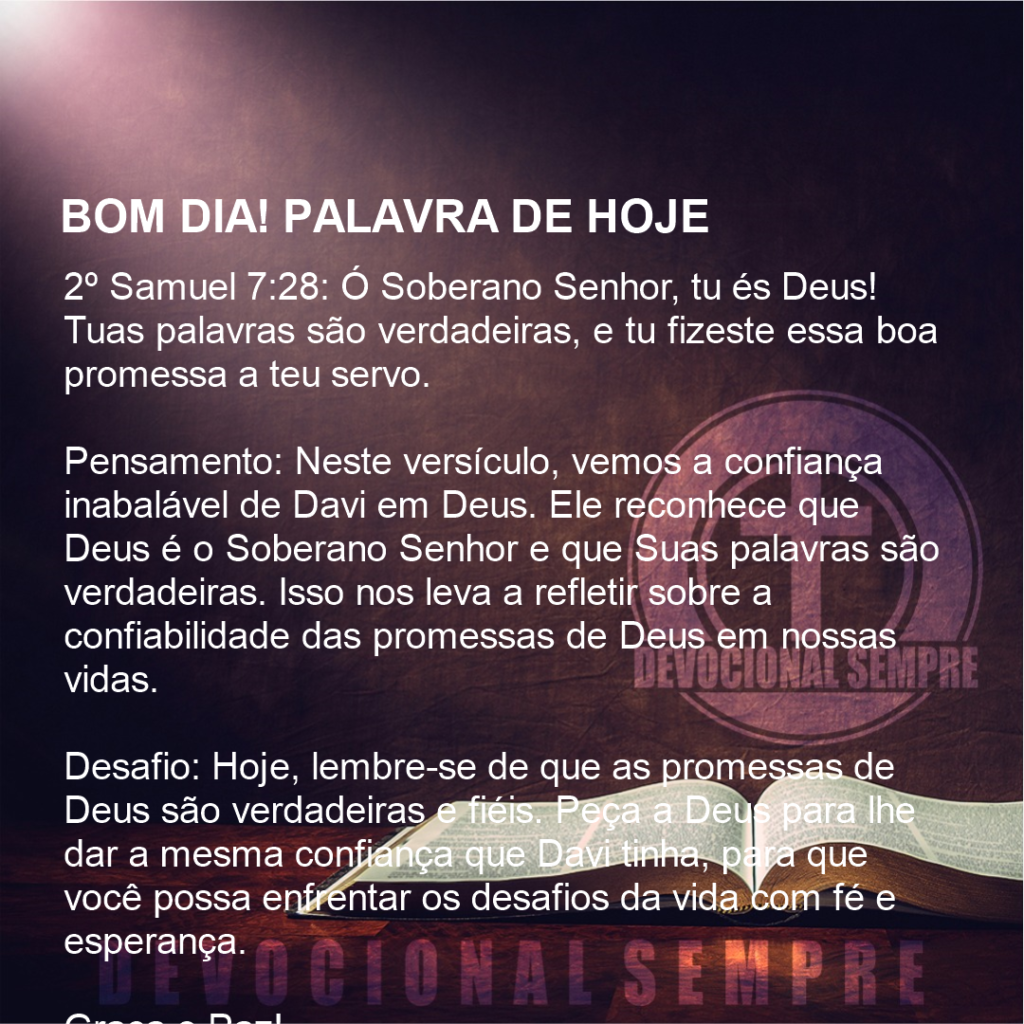 A Verdade das Promessas de Deus