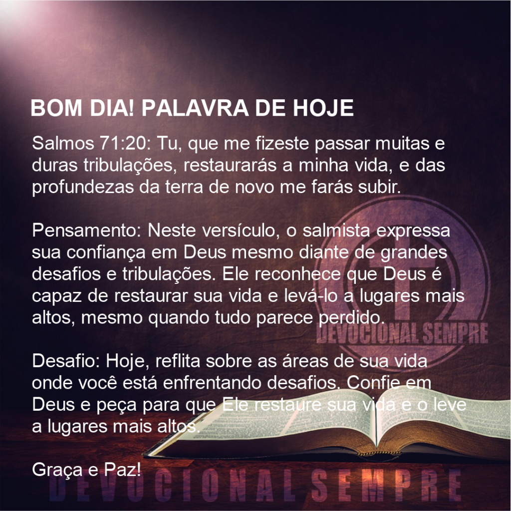 Restauração e Subida