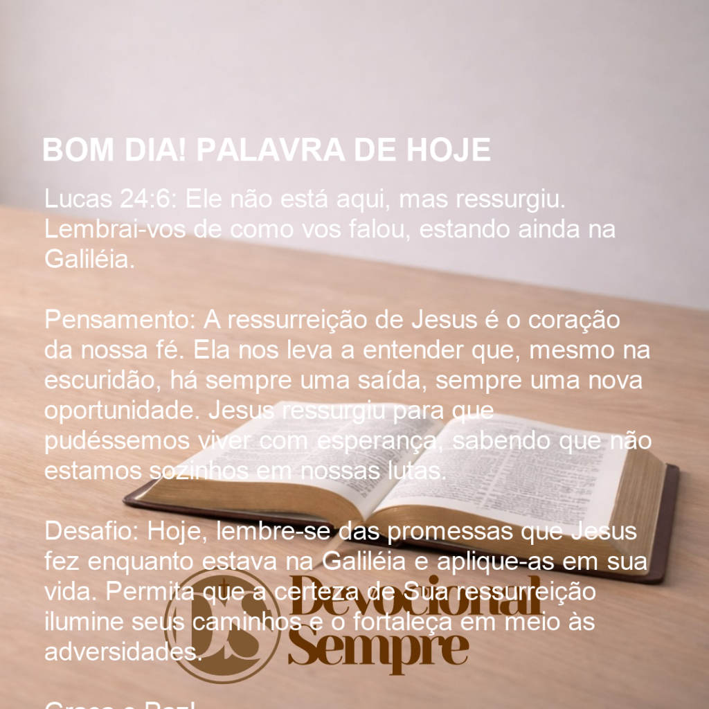 Ressurgimento e Esperança