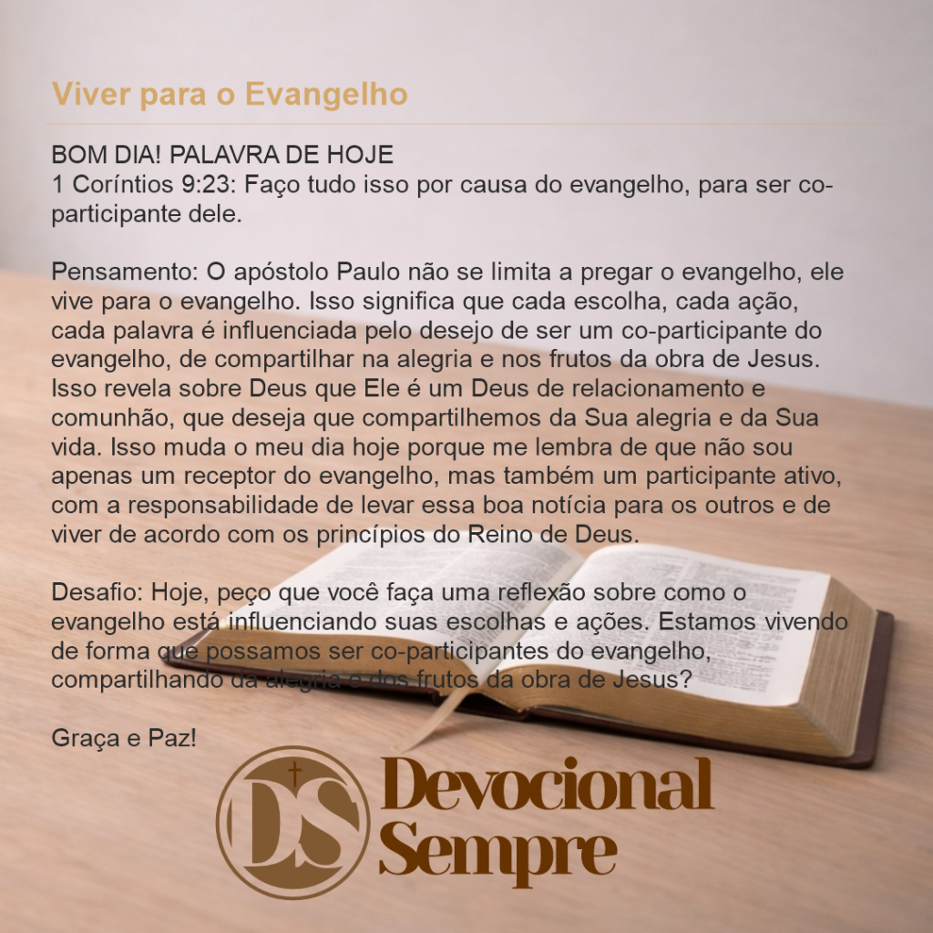 Viver para o Evangelho