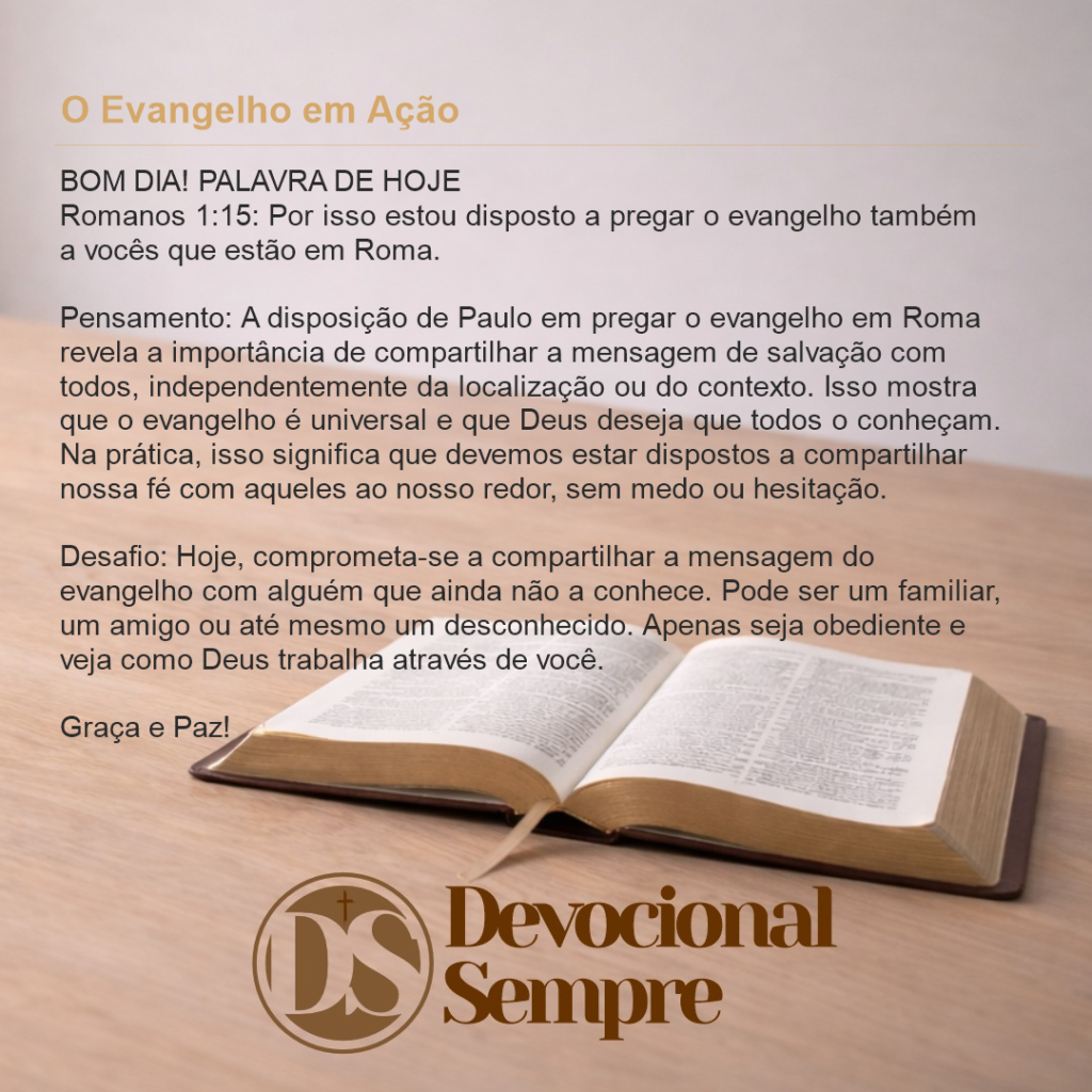 O Evangelho em Ação