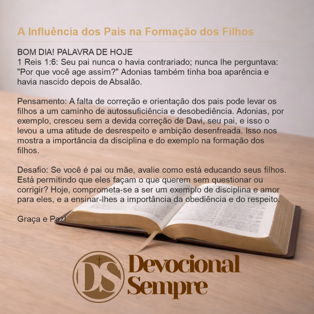 A Influência dos Pais na Formação dos Filhos