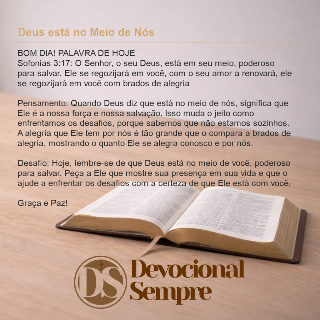 Deus está no Meio de Nós